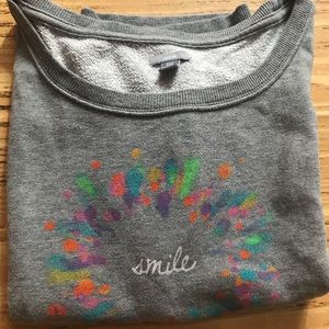 ❄️ gray/colorful XS Aerie short sleeve pullover